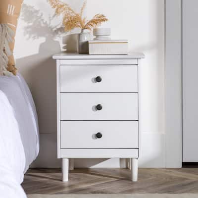 Middlebrook Bullrushes Solid Wood 3-Drawer Nightstand