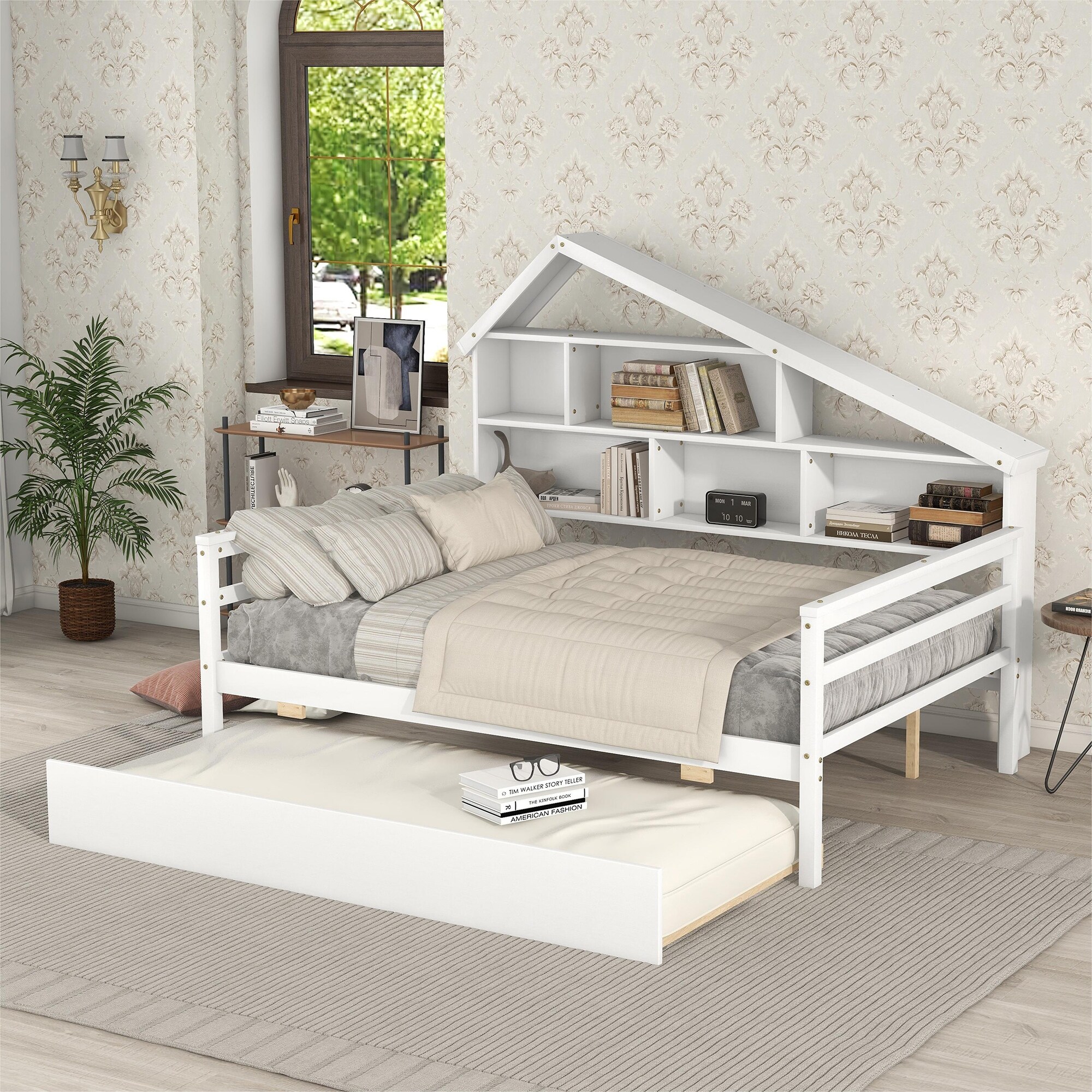 Small cheap trundle bed