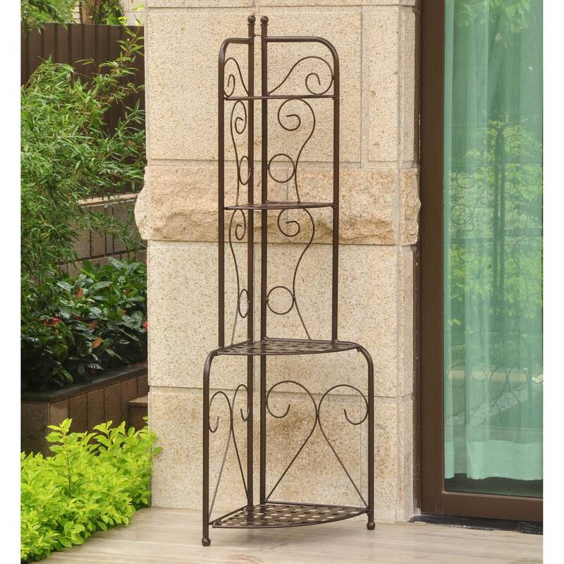 Mandalay Folding Iron Bakers Rack