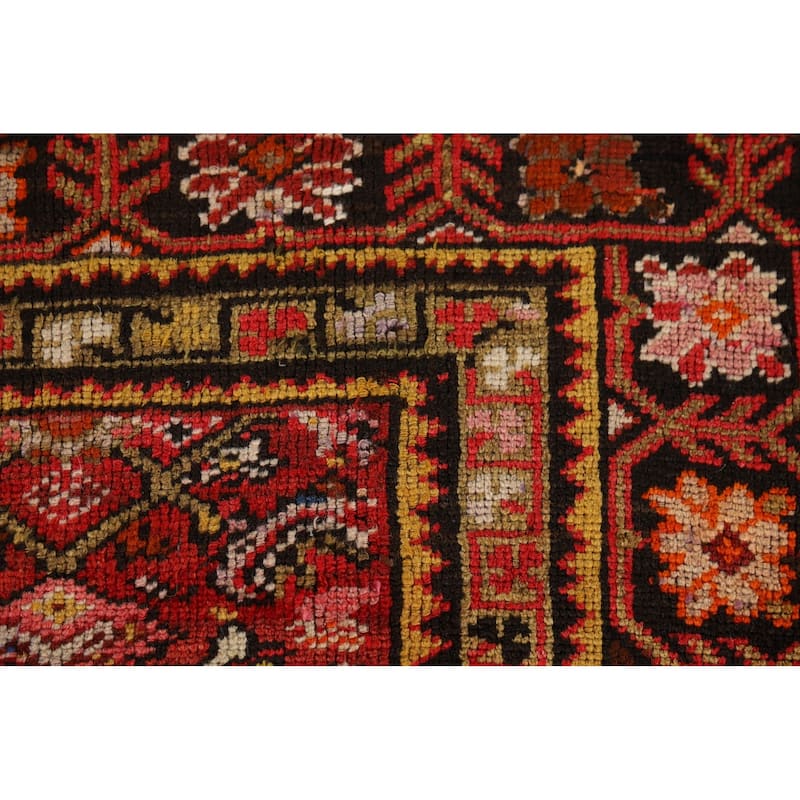 Vegetable Dye Sultanabad Antique Persian Square Wool Carpet - 5'3" x 5'10"