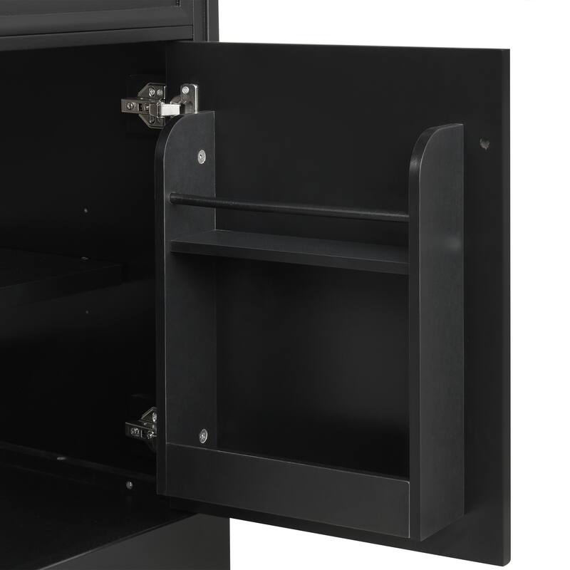 Freestanding Bathroom Vanity with Single Sink, Painted Finish, and Adjustable Shelf, 20"x18"x34" - 20in L