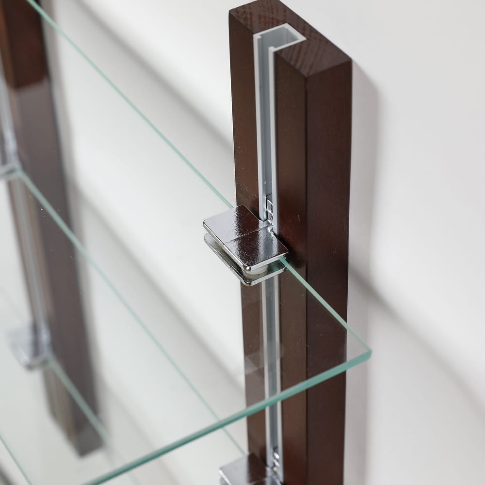 Old Bavaria Three Tier Adjustable Shelves on Wooden Bars