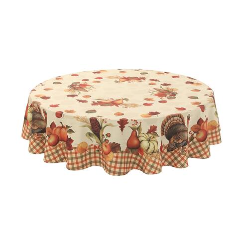 Bountiful Harvest Tablecloth 70 Round