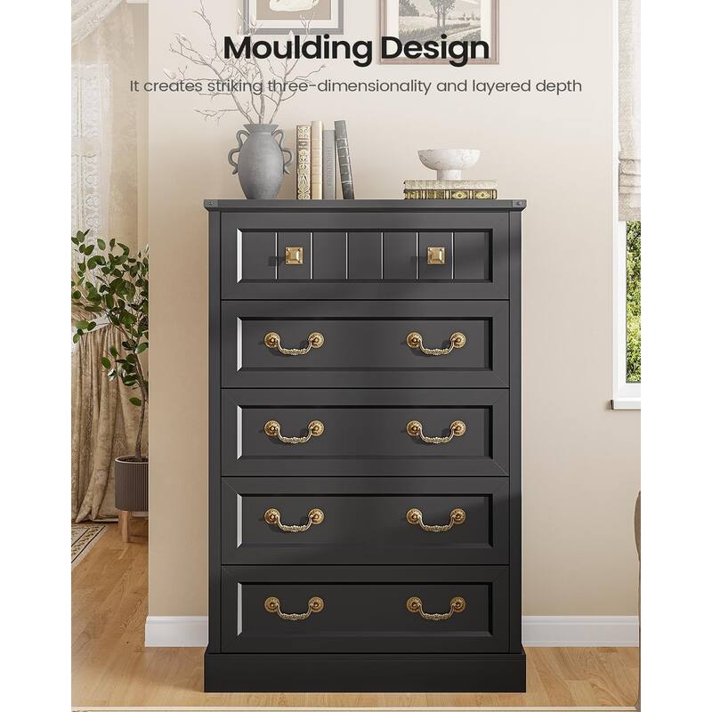 Farmhouse Drawers Dresser for Bedroom Wood Rustic Chest of Drawers