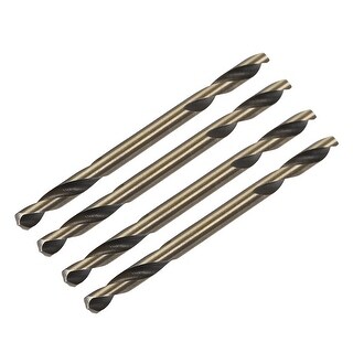 30-Piece Cobalt Drill Bit Set - 1/8 Inch Double End Bits For Hardened Steel & Stainless