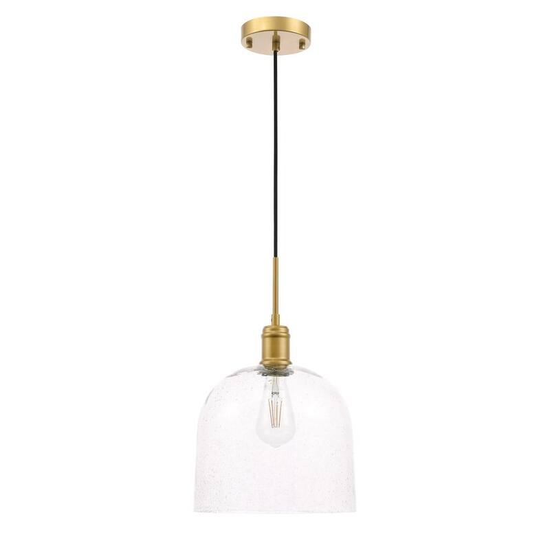 Candie 10-Inch 1-Light Clear Glass Pendant
