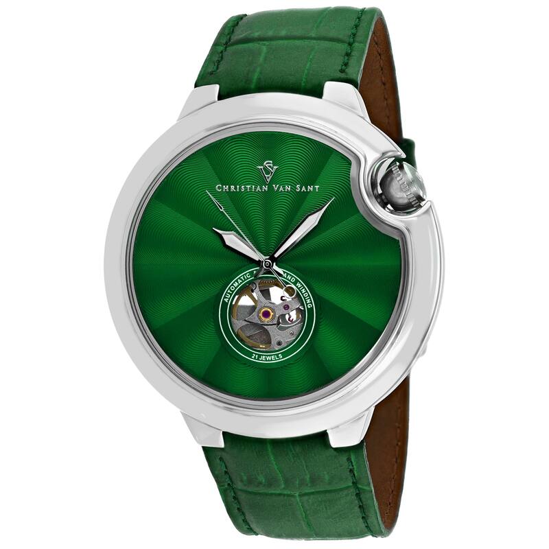 Christian Van Sant Men's Cyclone Automatic Black Dial Watch - CV0149 - 6 (36)
