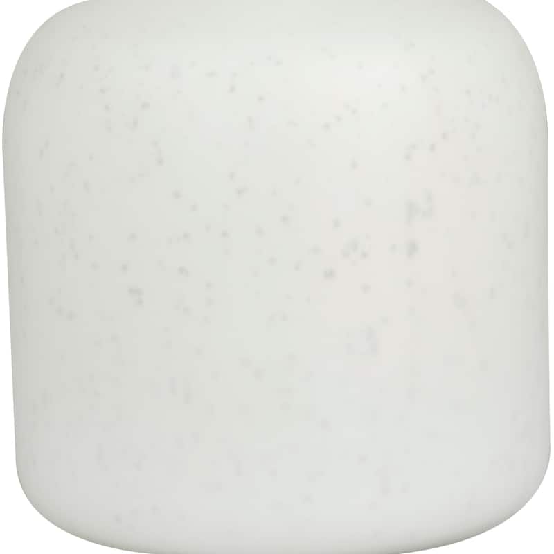White or Blue Glass Vase with Gold Rim