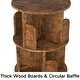 preview thumbnail 103 of 102, 4/5/6 Tiers Round Rotating Bookcase, Revolving Floor Standing Bookshelf Corner Organizer Display
