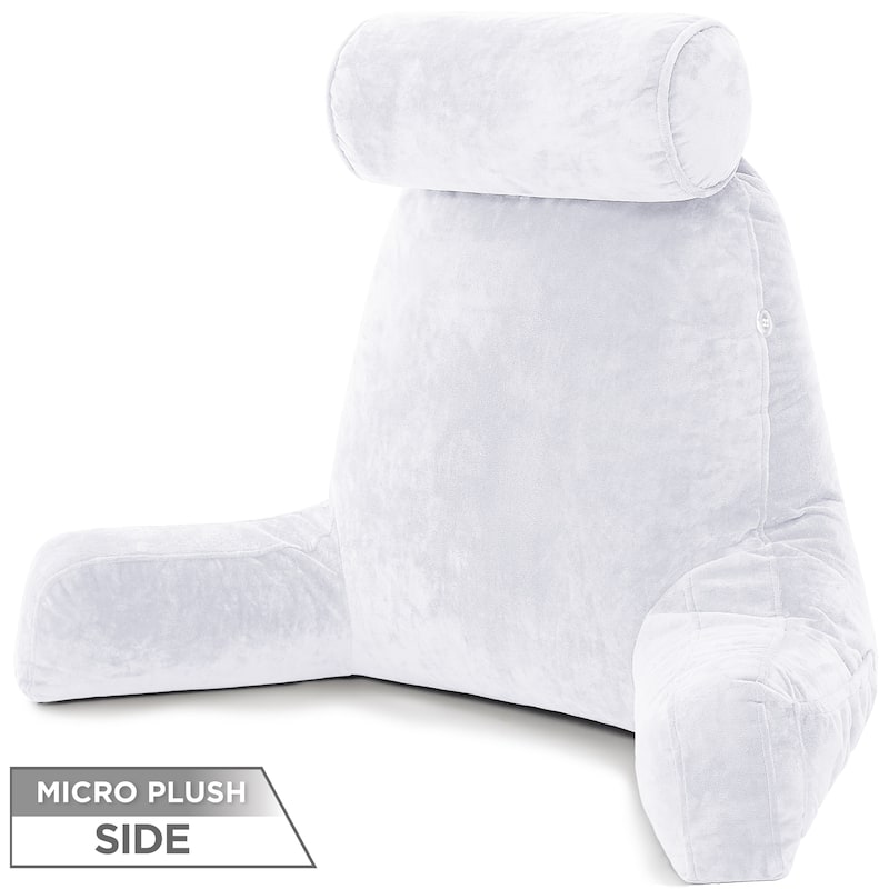 Husband Bedrest Micro-Suede Reading Pillow