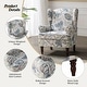 preview thumbnail 3 of 34, Epimethis Traditional Fabric Accent Armchair with Turned Legs by HULALA HOME