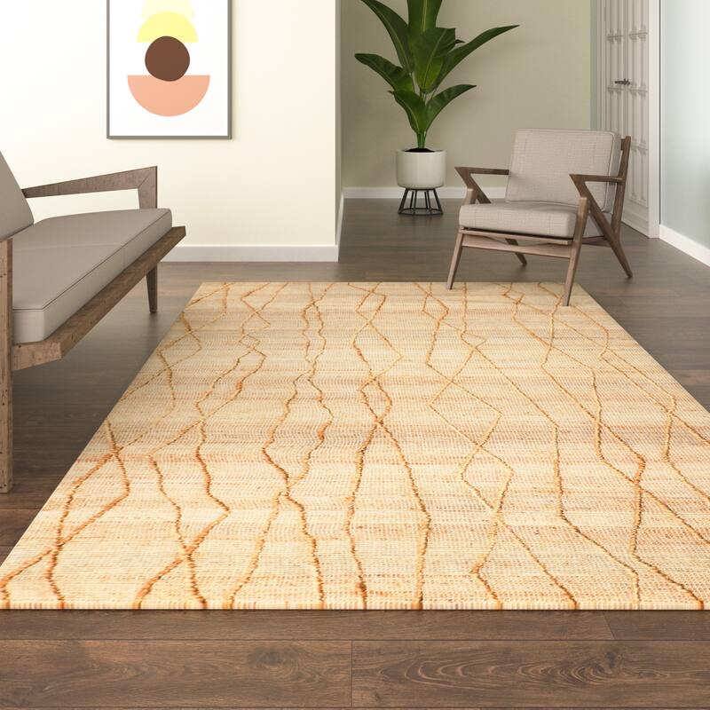 Sevita Natural Abstract Modern Area Rug