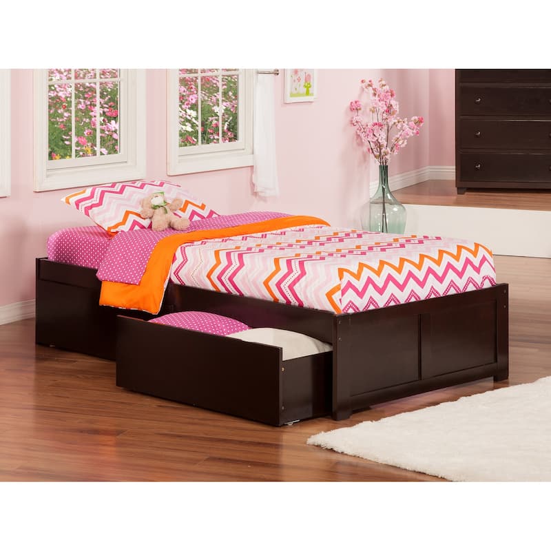 Platform Bed with Drawers & Charger - Modern Storage Bed Frame - Underbed Storage Solutions