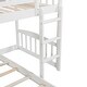 preview thumbnail 16 of 29, Twin Over Twin Bunk Bed with Two Drawers & Full-Length Guardrail, Solid Wood Bunk Bed Frame with Convertible Ladder and Slide