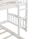 preview thumbnail 17 of 16, Twin over Twin Bunk Bed with Drawers and Slide, Stairway, White