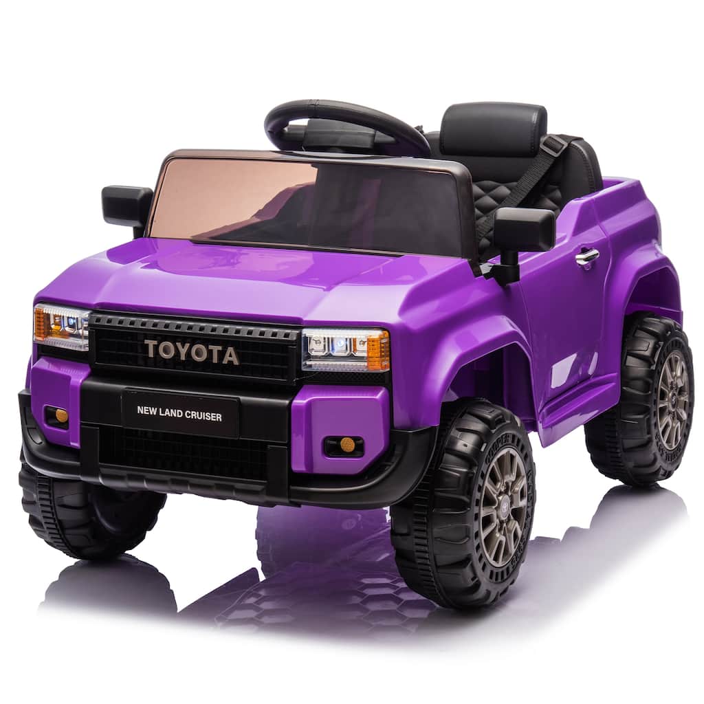 12V Kids Ride On Car W/Parents Control,Licensed Toyota LC250 2024,Four-wheel suspension,Adjustable volume,For Kids Aged 2-4