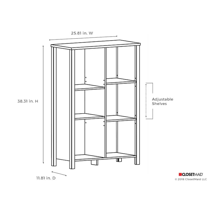 ClosetMaid Premium Adjustable 6-Cube Organizer