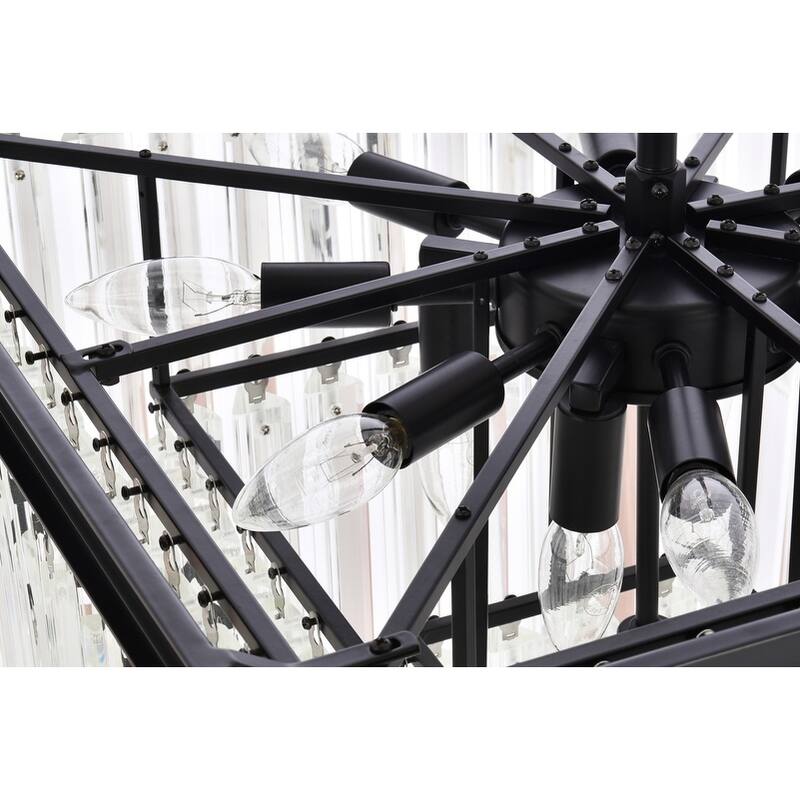 Indigo Home 21.5 inch square crystal chandelier