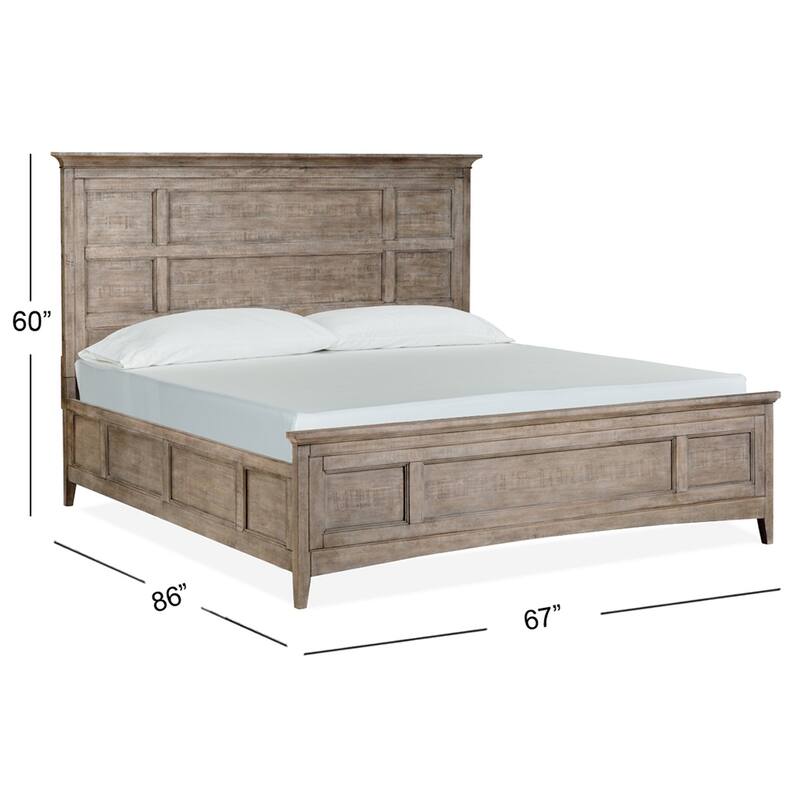 Magnussen Home Paxton Place Dovetail Grey Panel Bed