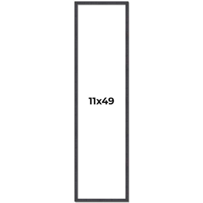 11x49 Frame Brown Solid Wood Picture Frame - Complete Modern Photo