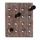 preview thumbnail 20 of 32, Brown Wood Rustic Farmhouse Wall Peg Wine Rack