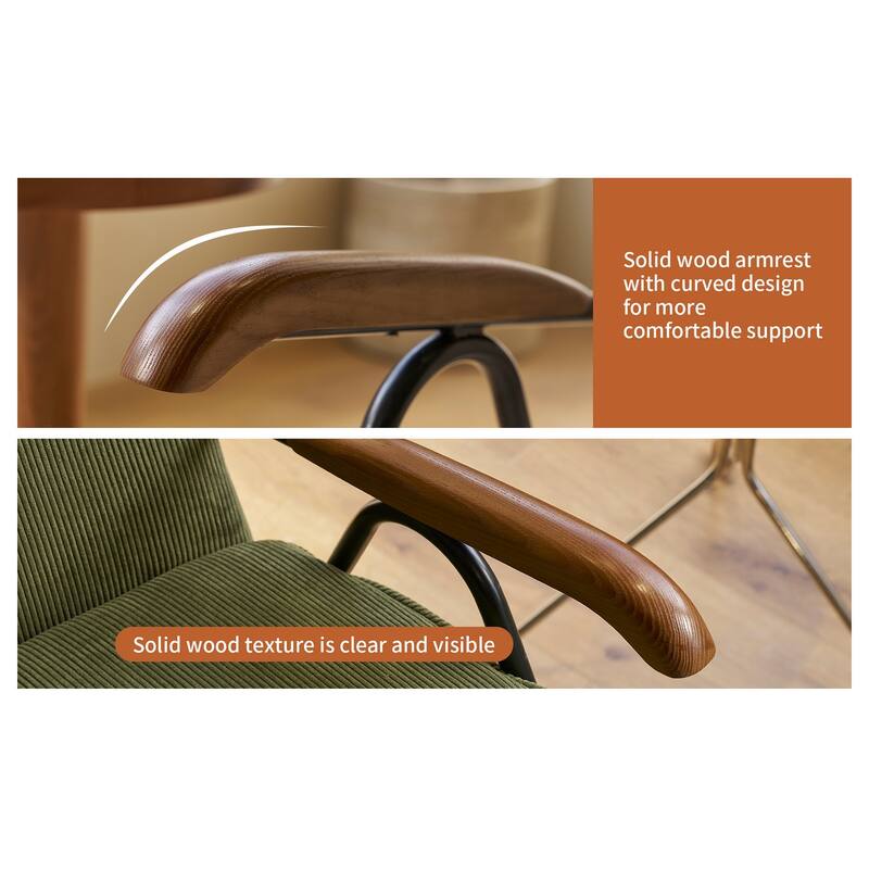 Pattern Colorful Fabric Armchair, Modern Accent Chair High Back, Living Room Chairs with Metal Legs and Soft Padded