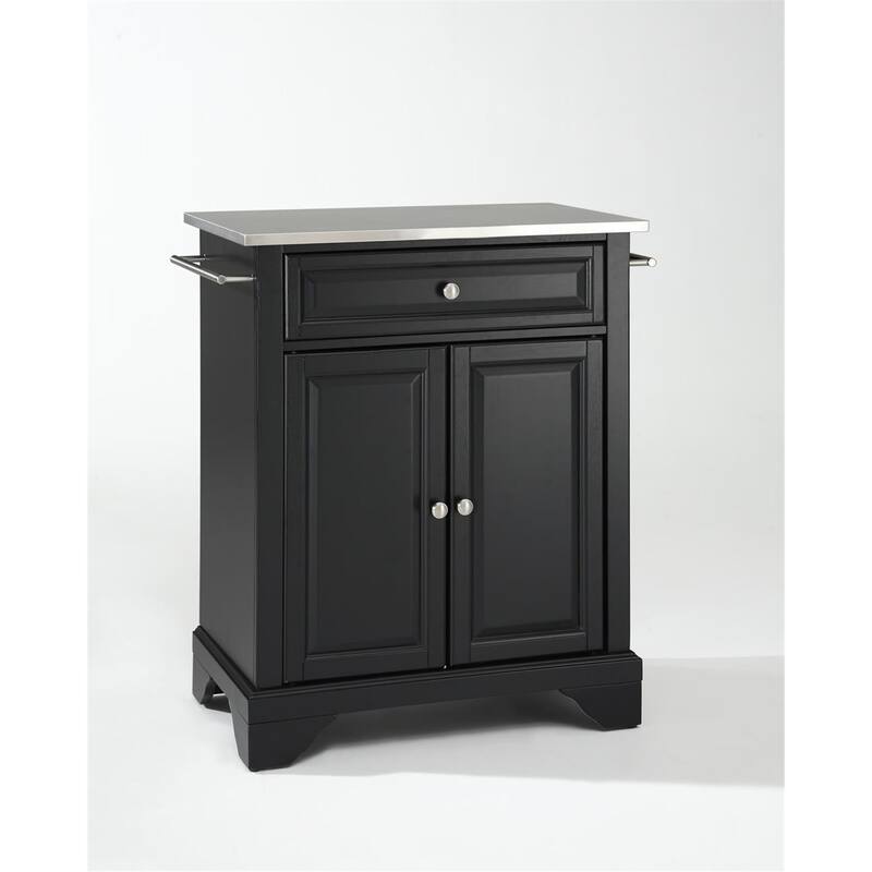 Kitchen Island Cart Portable Stainless Steel Top Storage Island Kitchen Furniture Modern Design