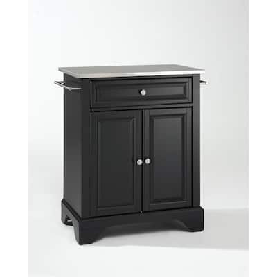 Kitchen Island Cart Portable Stainless Steel Top Storage Island Kitchen Furniture Modern Design