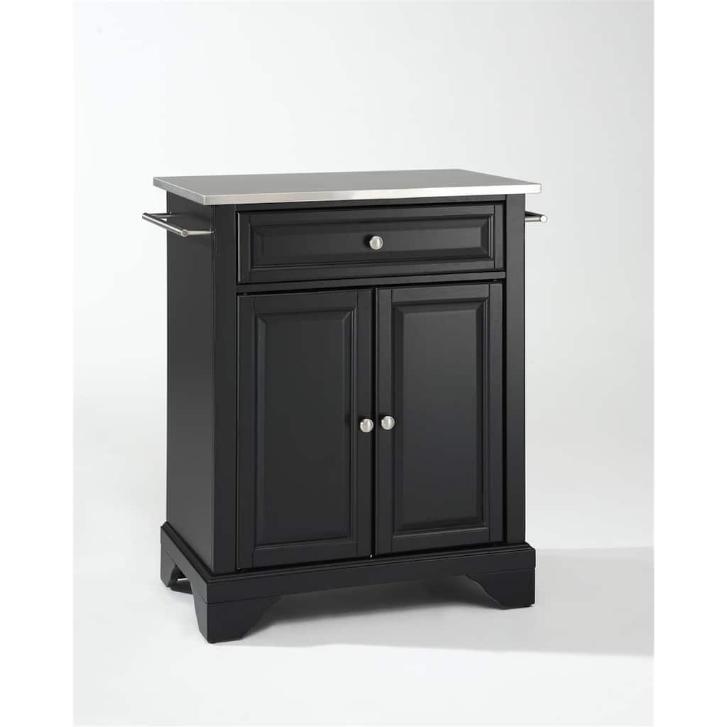 Kitchen Island Cart Portable Stainless Steel Top Storage Island Kitchen Furniture Modern Design