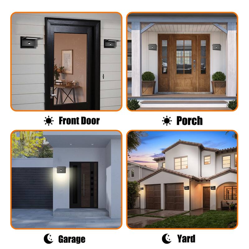 Wall Light Outdoor LED Wall Mount Lamp Modern Wall Mount Sconce Lantern Fixture for Porch Front Door