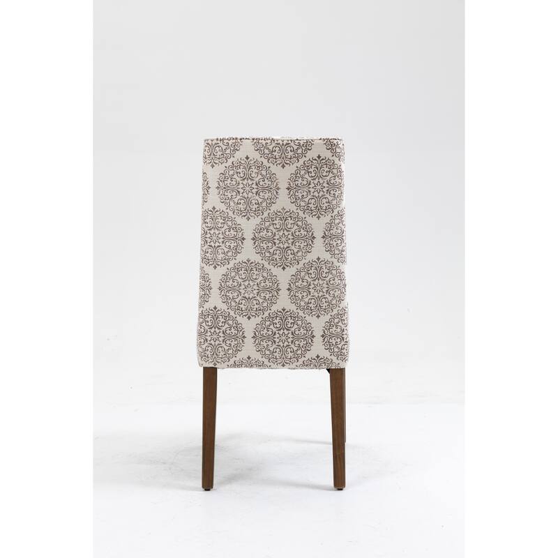 Dining Accent Chairs Set of 2, Modern Armless Side Chair for Kitchen Living Room, Dark Grey
