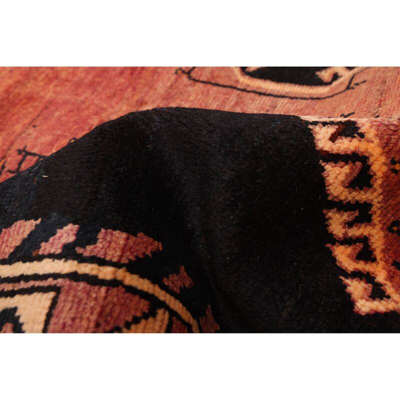 ECARPETGALLERY Hand-knotted Melis Vintage Navy Wool Rug - 3'9 x 9'4