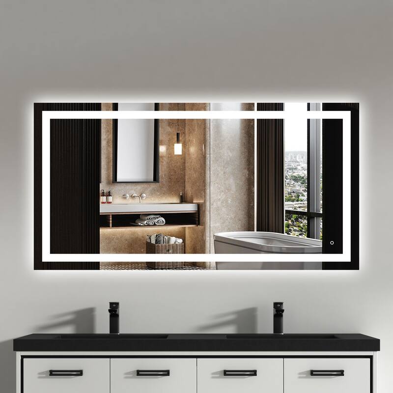 Brae LED Mirror - 60x31 or 31x60 - Clear