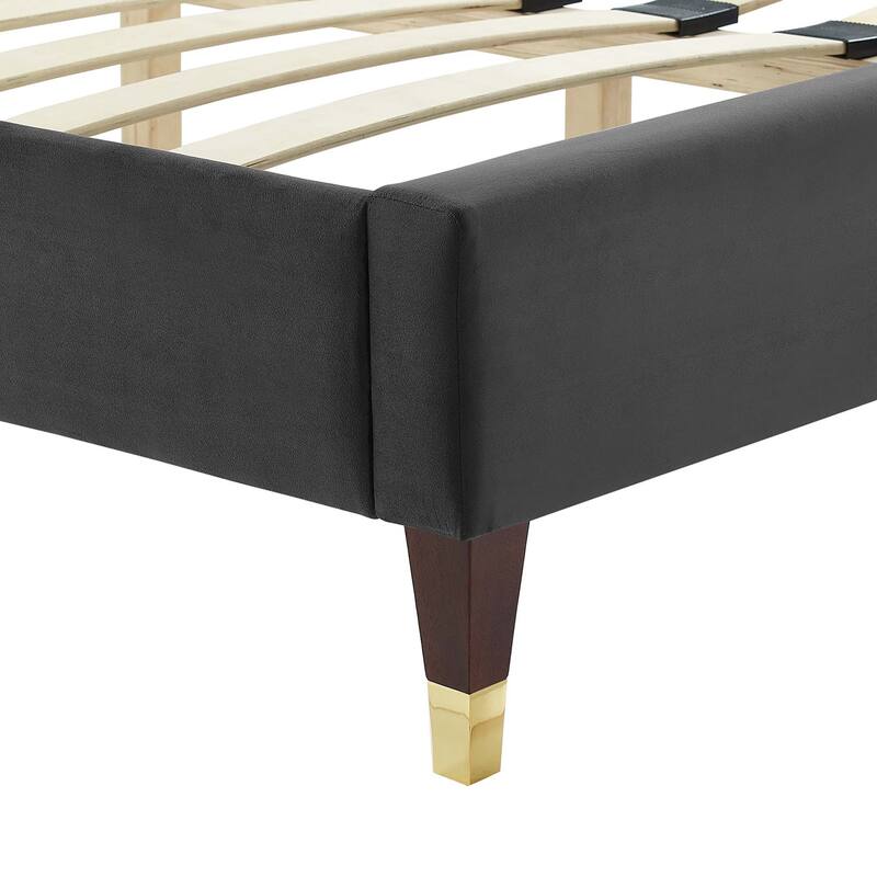 Sofia Channel Tufted Performance Velvet Full Platform Bed