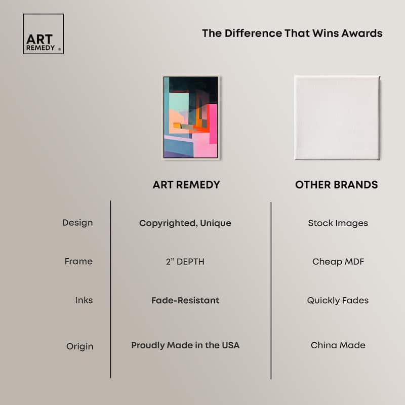 Color Blocks I Canvas by Art Remedy