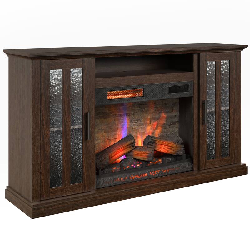 duraflame® Electric Fireplace TV Stand, Stromburg Oak