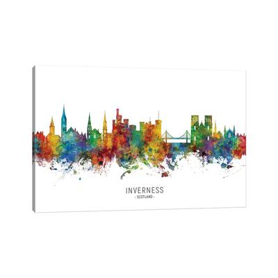 iCanvas "Inverness Scotland Skyline" by Michael Tompsett Canvas Print