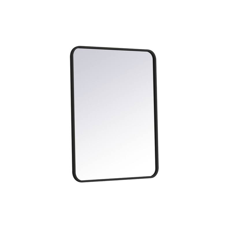 Ezra Soft Corner Metal Rectangular Mirror
