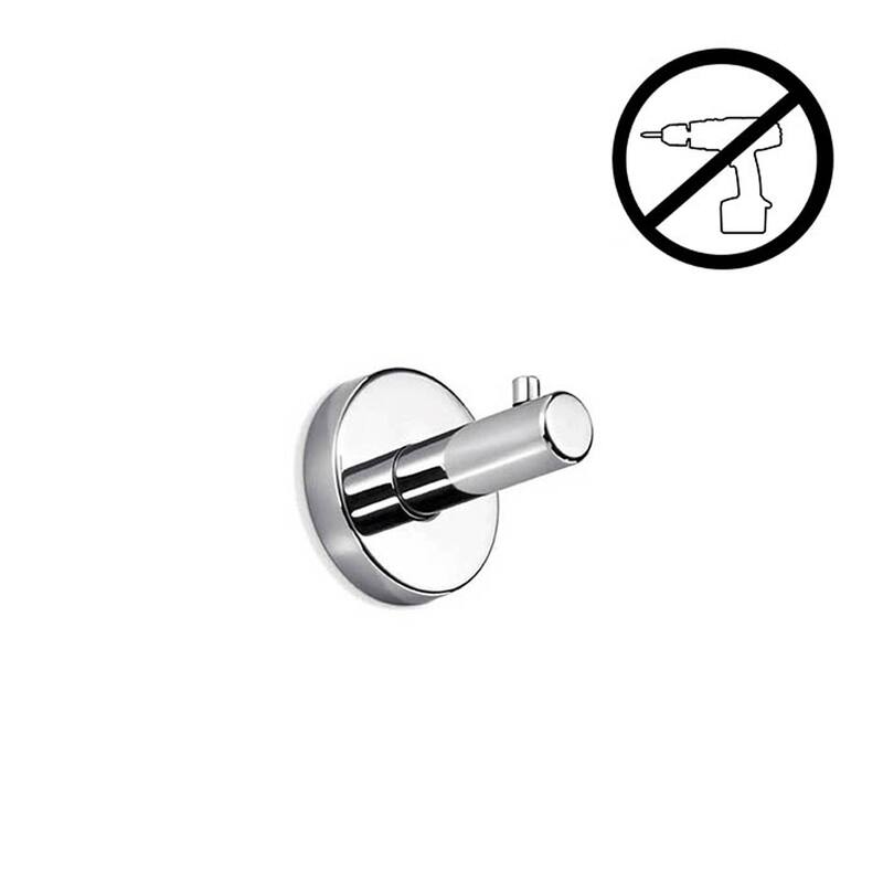 WS Bath Collections Gealuna Single Robe Hook - Polished Chrome