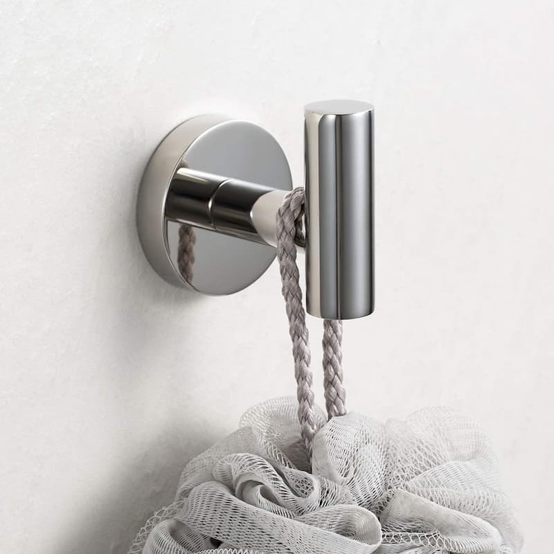 Bathroom Robe Hook Round Towel Hook in 304 Stainless Steel