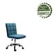 preview thumbnail 6 of 25, Porthos Home Alice Tufted Fabric Office Chair with Metal Base