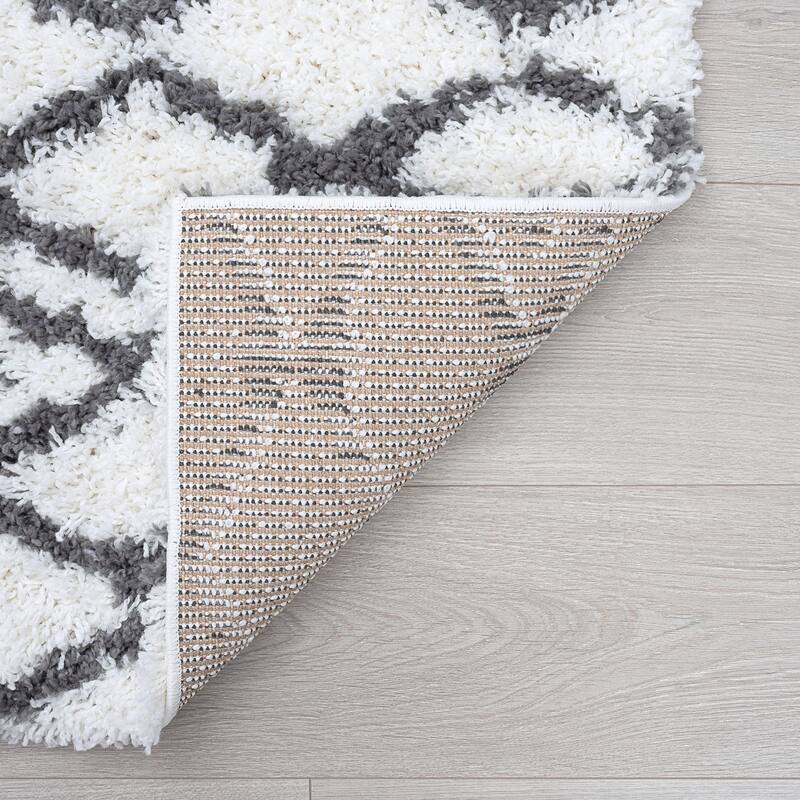 Joy Shag Mediterranean Geometric Indoor Area Rug