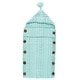 preview thumbnail 4 of 9, Hudson Baby Infant Boy Knitted Baby Lounge Stroller Wrap Sack, One Size One Size - Mint