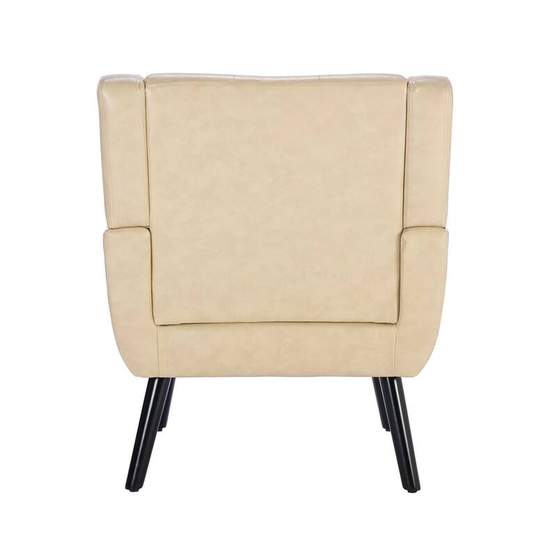 Modern Soft Ergonomics Accent Chair with Black Legs For Indoor Home