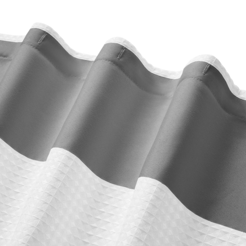 Madison Park Spa Waffle Shower Curtain with 3M Treatment
