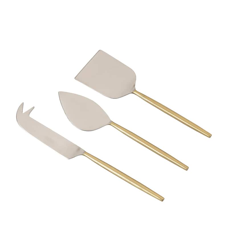 Set of 3 Stainless Steel Cheese Set
