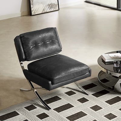 Art Leon Mid-century Modern Armless Accent Chair