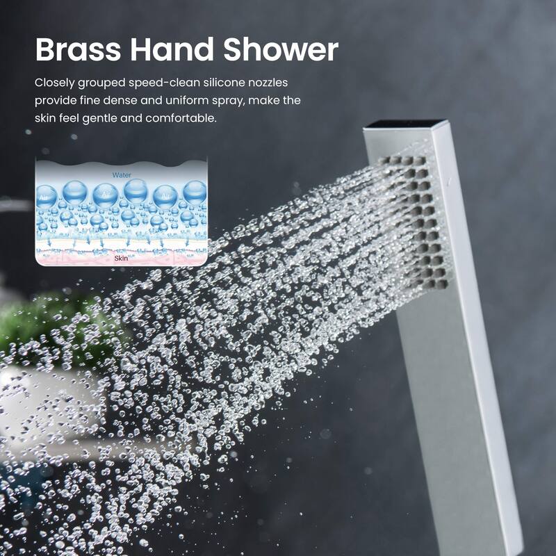 Cube 2 Function Thermostatic Shower System With Rough In Valve