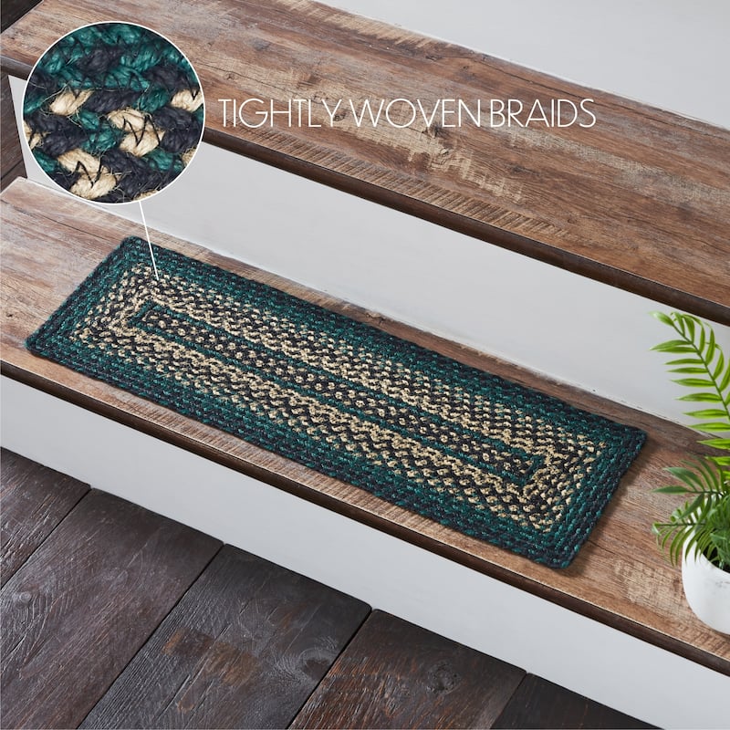 Pine Grove Jute Stair Tread Rect Latex 8.5x27