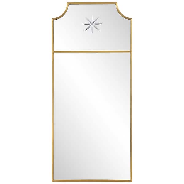 slide 2 of 6, Uttermost Caddington Tall Brass Mirror